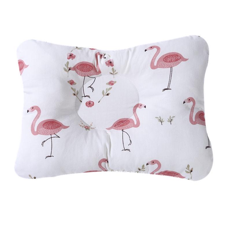 100% Cotton Baby Pillow Baby Pillow Baby Sleep Correction Pillow Fashion Cartoon Pillow Anti-headrest Breathable Four Seasons Pillow