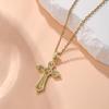 Simple Creative Women's Titanium Steel Clavicle Necklace with Micro-inlaid Design
