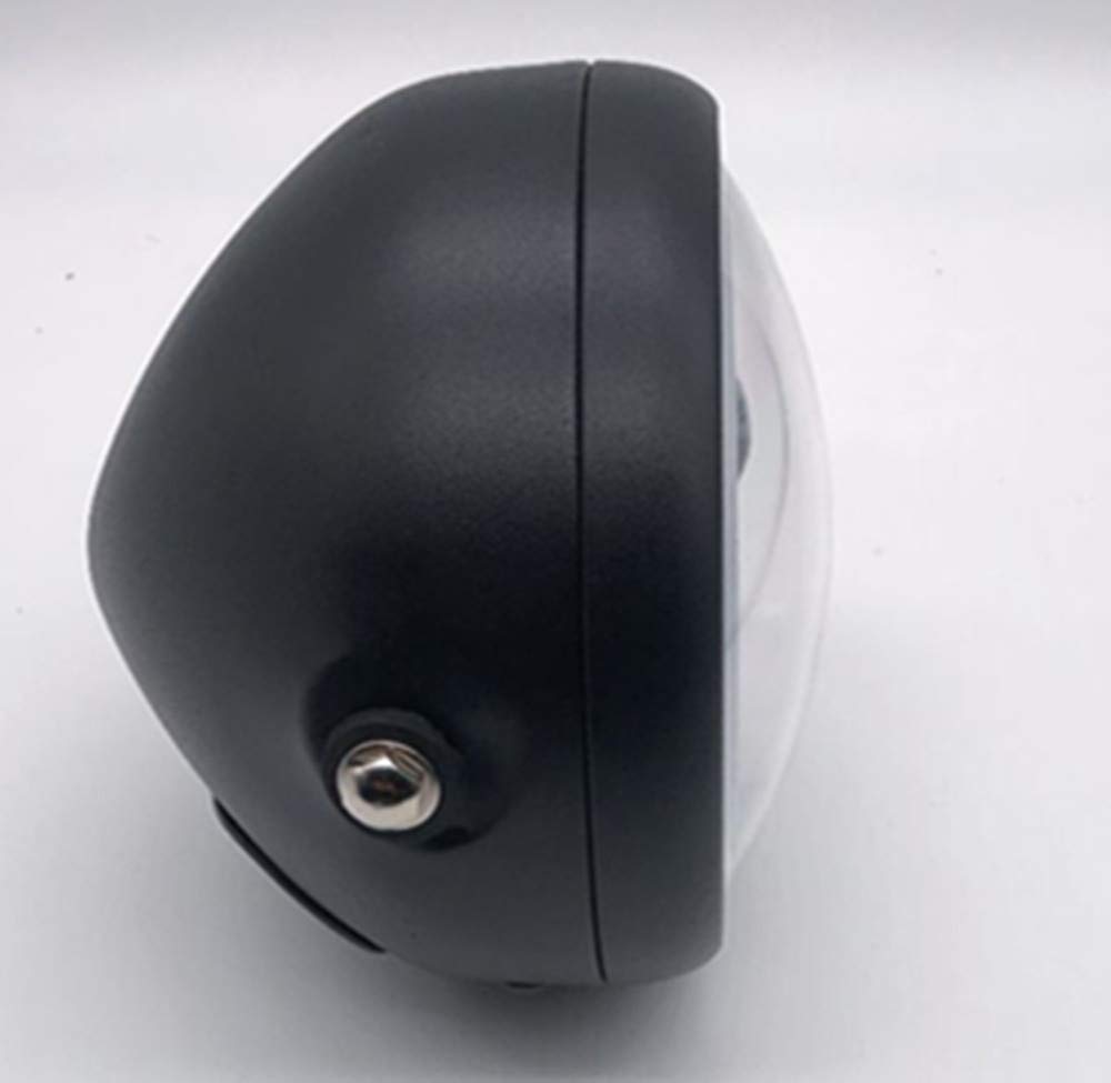 Szmsmy 6.5" Universal Retro Motorcycle LED Halo Headlight Cafe Racer Vintage Motorcycle LED Headlamp Bike Front Light