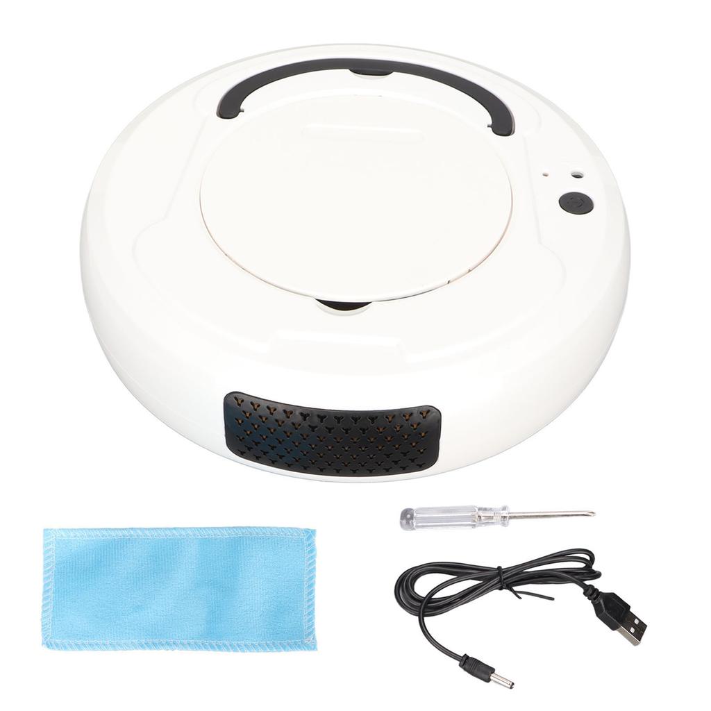 Robot Vacuum 1200PA Powerful Suction Cleaning 70 Minutes Quiet Working USB Charging Robotic Vacuum