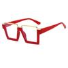 Anti-Blaulicht-Brille Vintage Klassische Quadratische Brille Damen Herren Tägliche Freizeitbrille Blaulichtblockierend Mann Dame Brille