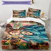 3pcs Duvet Cover Set (1*Duvet Cover + 2*Pillowcase, Without Core), DRAGON BALL Print Soft All‑Season Bedding Set, Home Bedroom Decor Gift