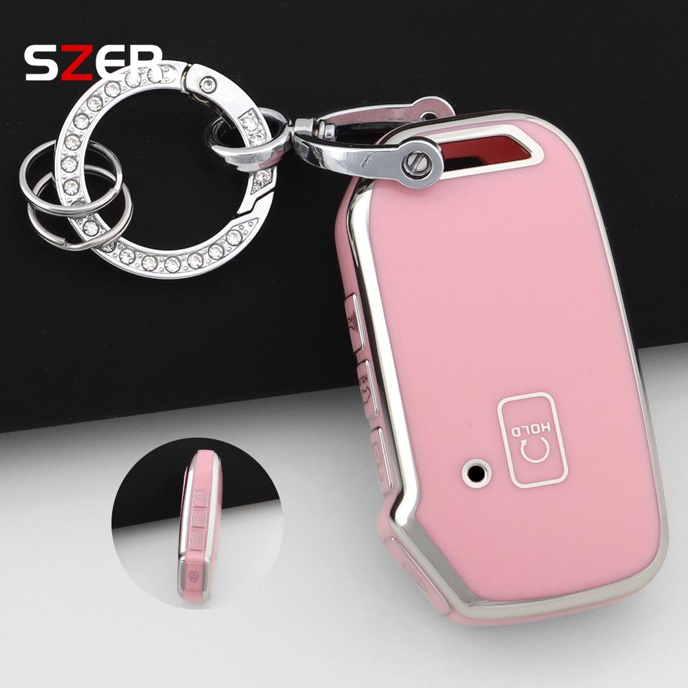 5 Button Tpu Style Car Key Case Cover Holder Keychain For Kia Telluride Telluride Sx Sportage R K5 Gt Line Seltos