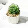 Small Desktop Ornament Mini Glass Planter Ornaments Exquisite Craftsmanship Bright Colorful Handmade Office Desk Decoration Texture for Bedroom Living