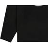 WE11DONE Fw22 Solid Color Logo Print Pullover Sweatshirt Unisex Sweatshirt Black WD-TT3-22-791-M-BK