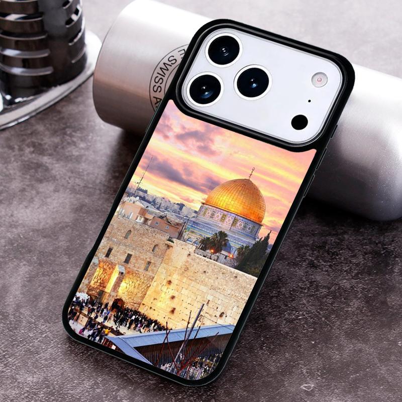Jerusalem Gebäude Handyhülle für iPhone 17 16 15 Pro Max Air 14 13 12 11 Plus Stoßfeste Hülle