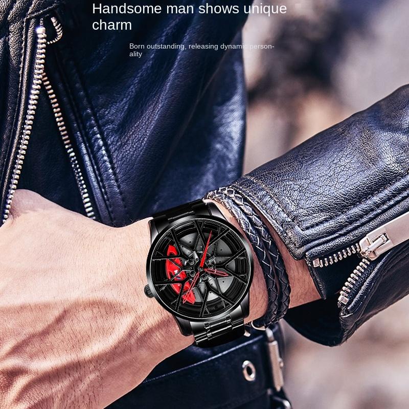 SVJ Watch Men's Original Movement Wheel Watch Hollow Three-dimensional Brake Disc Waterproof Forging Retrofitting Waterproof