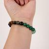 1PC Crystal round bead natural stone bracelet, tiger eye stone bracelet, beaded bracelet