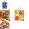 Cute Cartoon Vegetable And Fruit Platter Plush Toy Pendant For Kids And Collectors