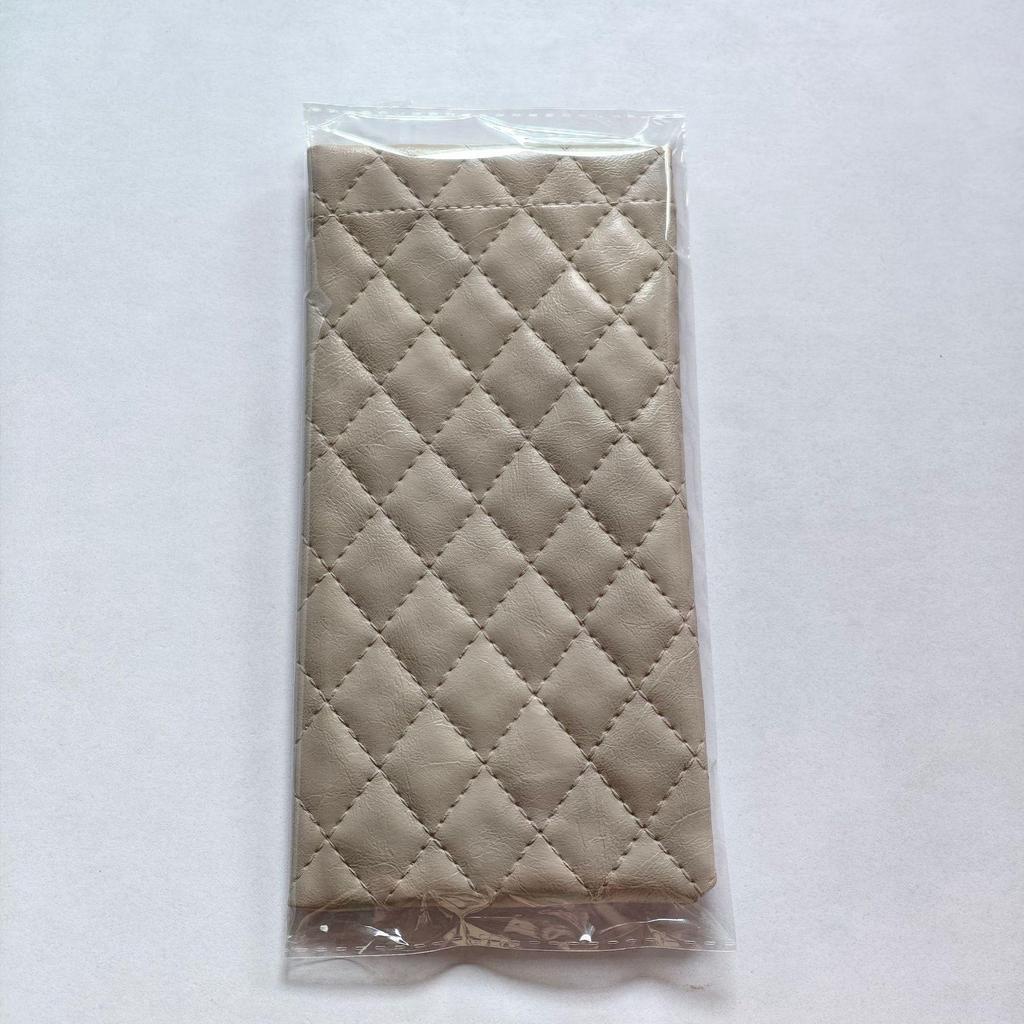 Sunglasses Leather Soft Case with Spring Clip Closure