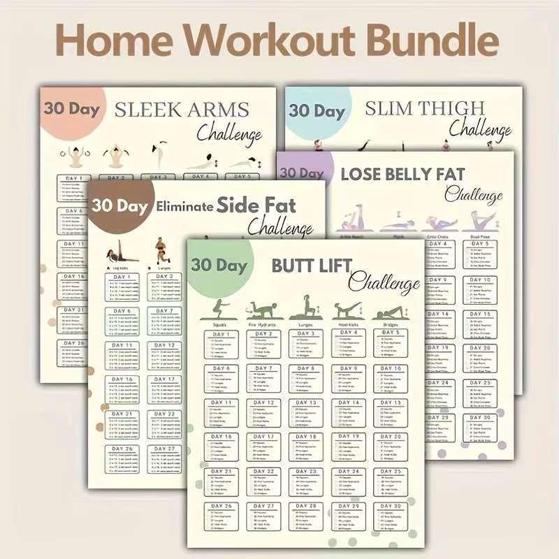 2/10 Vel Thuis Trainingsgids En Fitnessschema Voor Sportscholen 30-Dagen Stoelyoga Challenge Voor Ouderen Volledig Lichaam Trainingsplan
