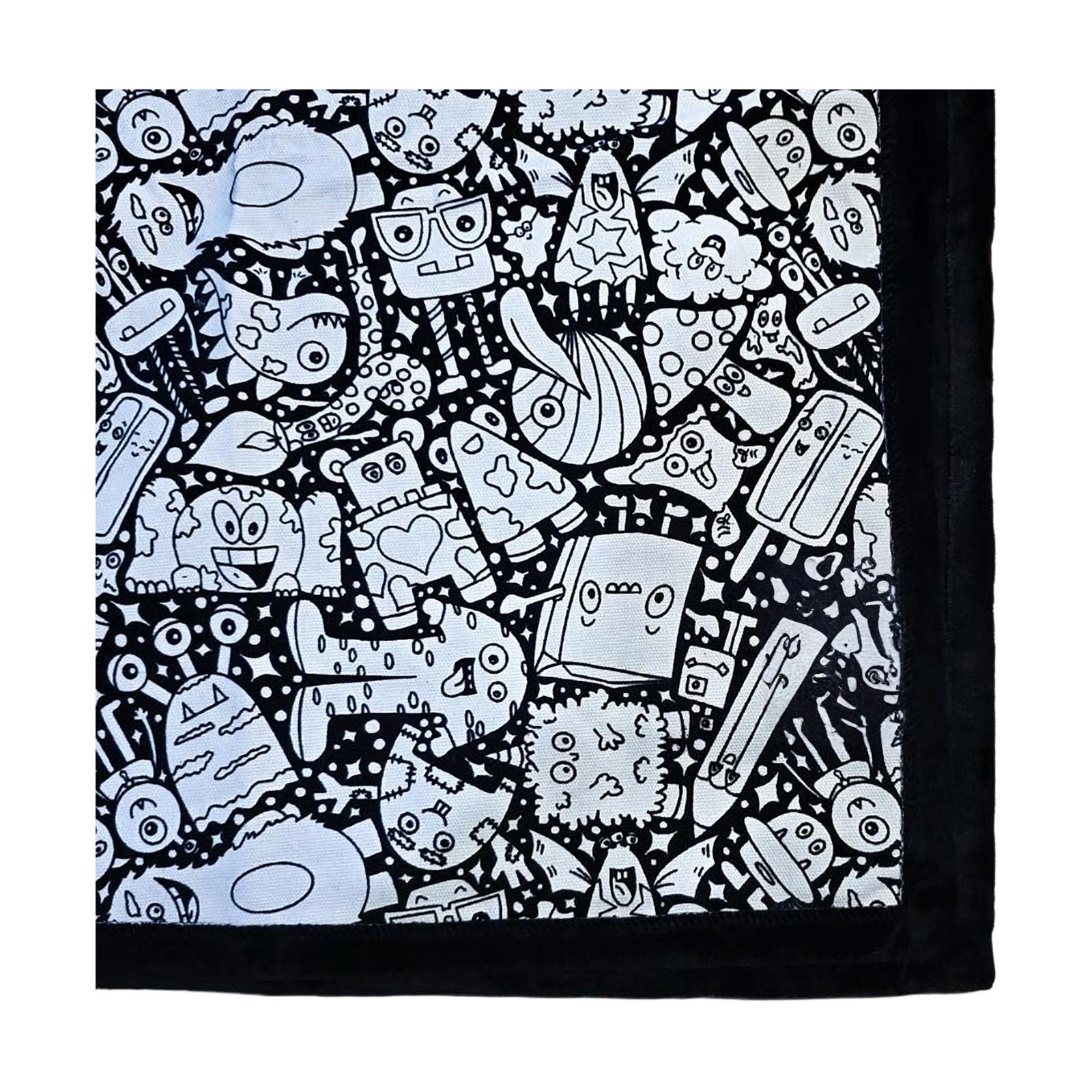 

DIY Coloring Blanket Creative Handcrafted Throw Blanket For Kids And Family Art Activity Decorative Cover One Size