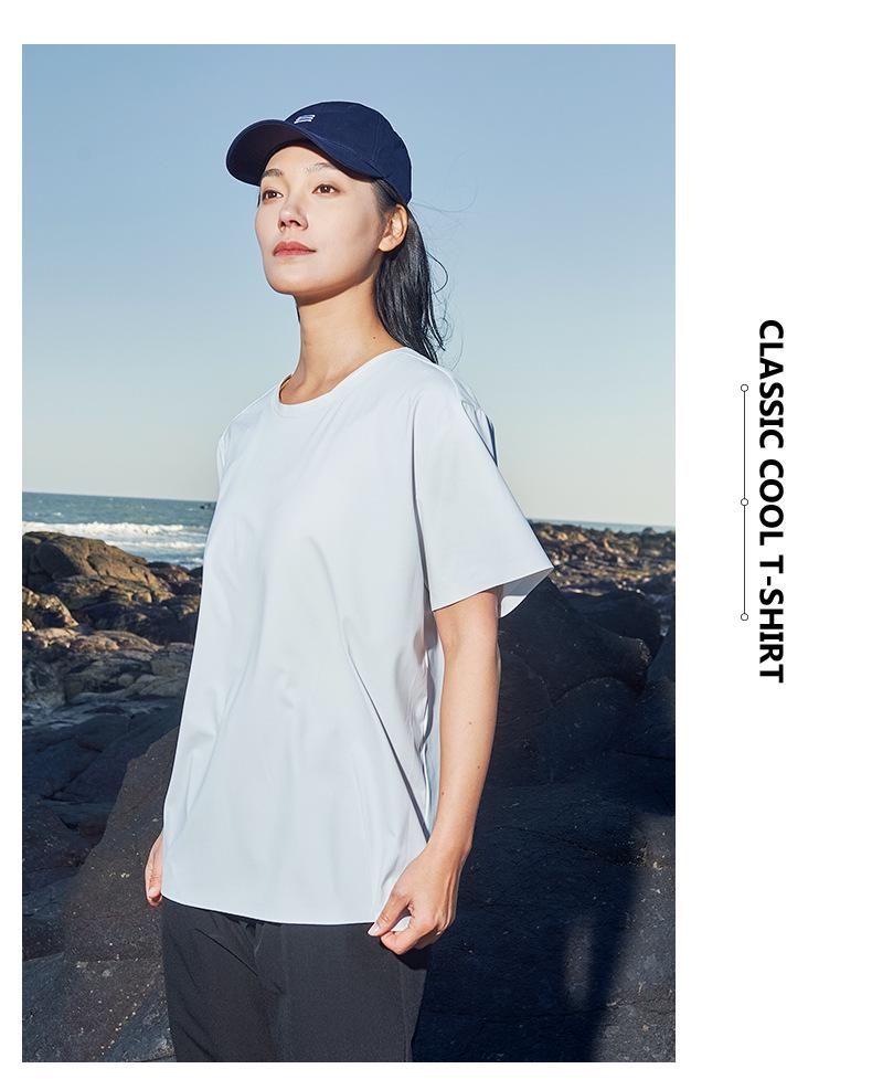 Women's Quick-Dry Short Sleeve T-Shirt - Summer Cooling, Breathable, Lightweight Sportswear
