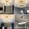 Modern Lighting LED Crystal Lamp Bedroom Living Room Ceiling Pendant Lamp Hotel Crystal Chandelier Apartment Golden Lights