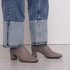HIMIKO / 5.5cm Heel Sheep Leather Stretch Boots / 631404 Gray 235