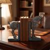 Horse Bookends Western Decor Stylish for Shelf, Home Library