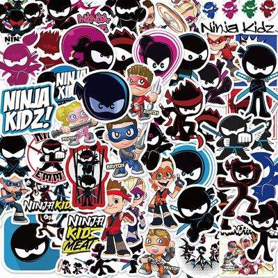 10/50pcs Cartoon Ninja Kidz Stickers for DIY Luggage Laptop Skateboard Motorcycle Bicycle Sticker