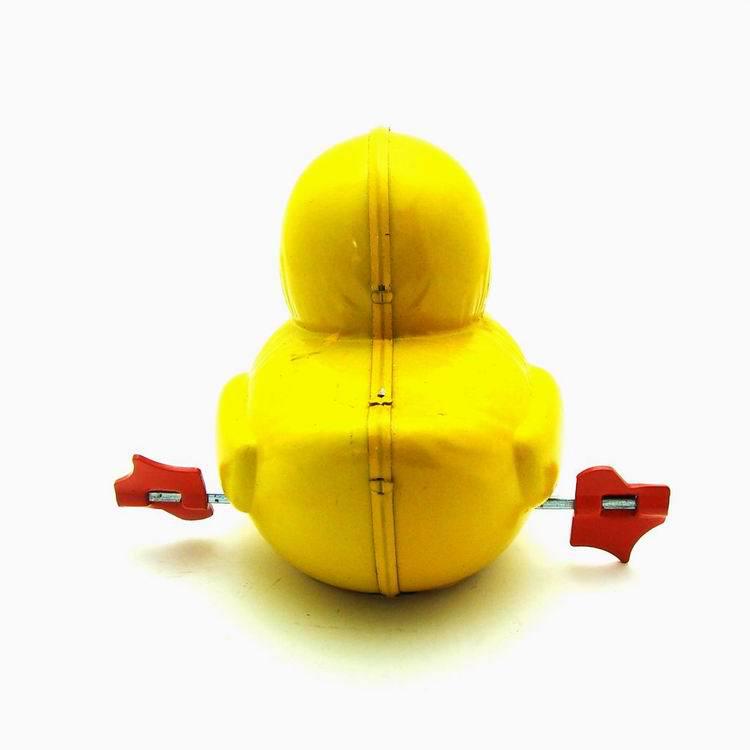 Retro Nostalgic Little Yellow Duck Tin Ornament for Restaurant or Bar Decor