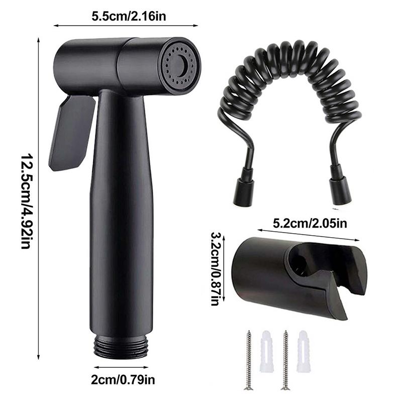 

Набор биде-распылителя из нержавеющей стали, ручной туалетный биде-кран, портативный промывочный клапан, набор форсунок, аксессуары для дома и ванной комнаты