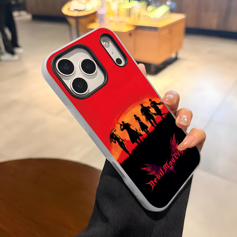 Game D-Devil May Cry DMC Phone Case For IPhone 17 Air 16 E 15 14 Plus 13 12 11 Pro Max Jelly 2 In 1 Protective Case