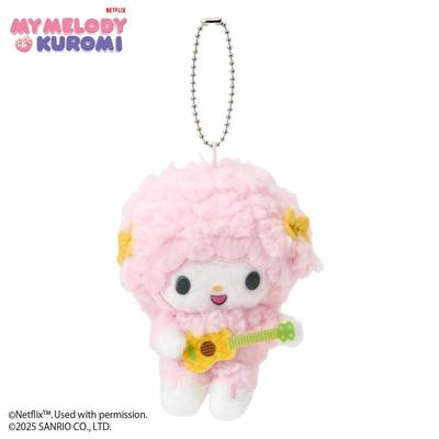 Sanrio Maskottchenhalter My Sweet Piano Gitarre ( Netflix Anime My Melody & KUROMI )