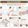 8pcs White Gift Boxes Treat Boxes with Window Kraft Paper Gift Wrap Boxes for Holiday Gatherings Birthday Parties Weddings Mother's Day