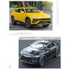 1/24 Lamborghini URUS Bison SUV Alloy Sports Car Model Diecasts Metal Off-road Vehicles Car Model Simulation Sound and Light Kids Toys Gift
