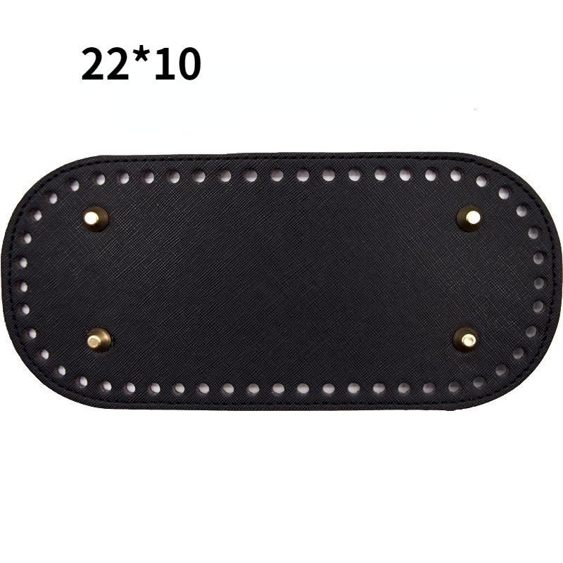 High Quality Oval Round Bottom for Knitted Bag Leather Bag Accessories Handmade Bottom with Holes Diy Crochet Bag Bottom