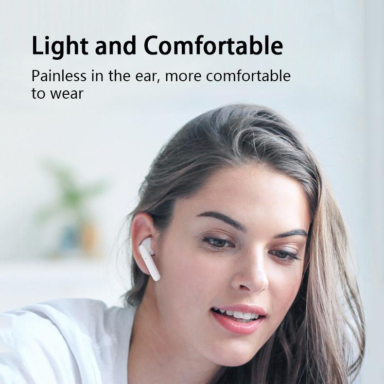 Baseus W09 TWS wireless earbuds with a microphone and a charging case