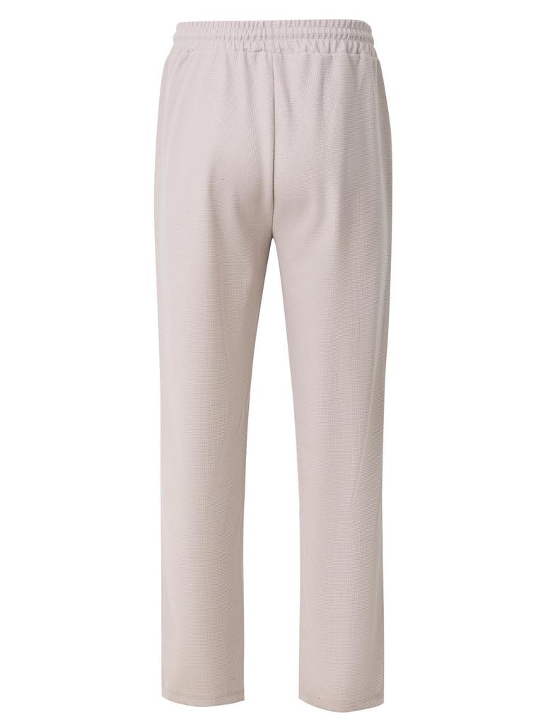Four Seasons Solid Color Rope Waist Casual Sports Pants