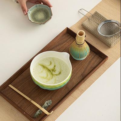 5pcs New Ceramic Japanese Matcha Tea Set Bamboo Matcha Bowl Matcha Making Kit Food Grade Safe Matcha Whisk Set Tea Lovers