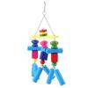 Bird Chewing Toy Parrots Cage Bite Toys Block Hammock Swing Hanging Chewing Toy