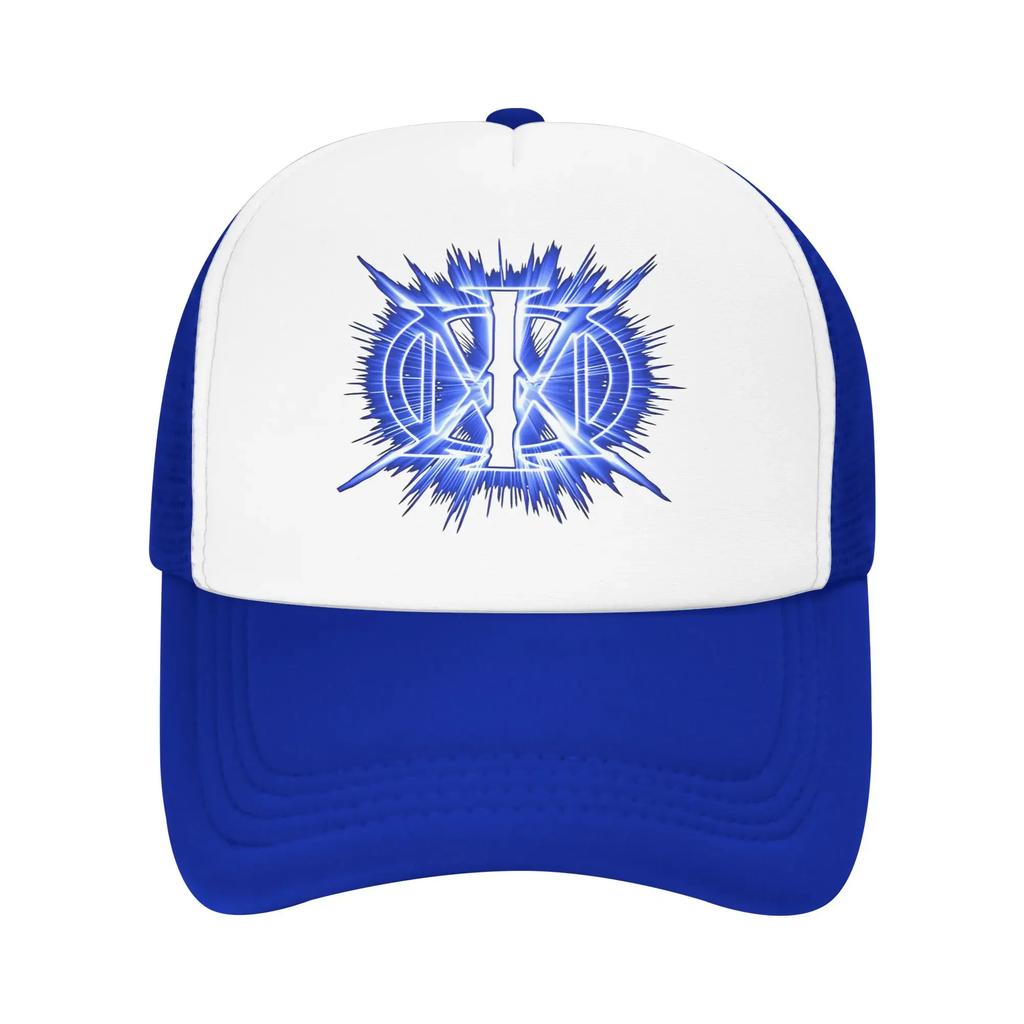 Black Dream Theater Logo Mesh Baseball Cap Unisex Fashion Hat Hat Adjustable Polyester Trucker Cap Wholesale New Trucker Caps
