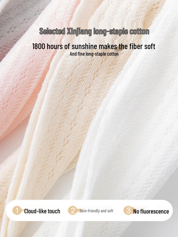 Girls' Seamless Mesh Baby Tights for Spring & Summer