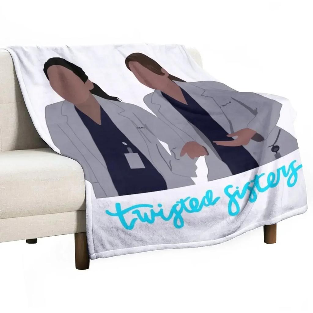 The Twisted Sisters Throw Blanket Sleeping Bag Furry Decorative Beds Sofa Cute Plaid Quilt Blankets