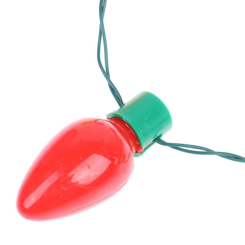 Christmas Novelty Led Lights Glowing Christmas Light Bulb Necklace Christmas Decorations For Home Xmas Navidad  Year