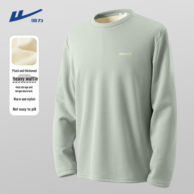 Warrior Men s Fleece Lined Waffle Knit Long Sleeve T-shirt L