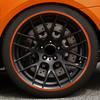 Set of 4 Self-Adhesive Anti-Scratch ABS   Protectors Orange -   Fit for Vehicles with Flat   - R19