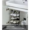 Yamazaki Tower Under-Sink Bottle Storage, 4 Tiers, Black, Approx. 20 x 20.5 x 40 cm, Perfect for Kitchen Stockpiling and Storage, Model 4305