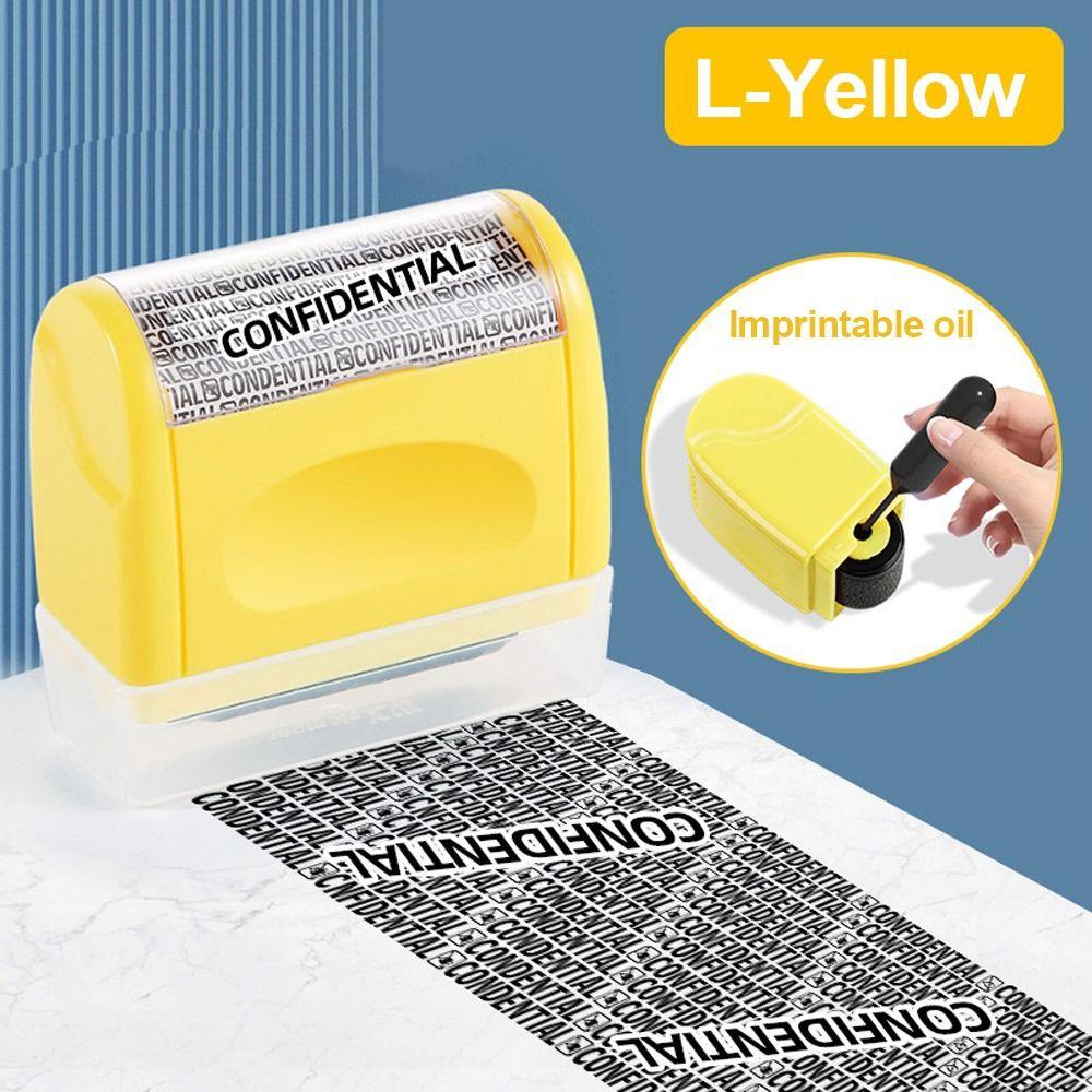 Durable Roller Identity Protection Stamps Privacy Protection Safety Confidential Stamp Portable ID Security Stamp