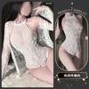 Erotic underwear Sexy perspective Spice girls onesie Water-soluble flower neck slim fit Pure desire temptation suit