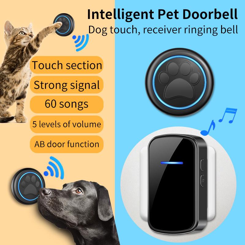 Wireless Waterproof Pet Doorbell for Cats & Dogs - EU, US, UK Specs