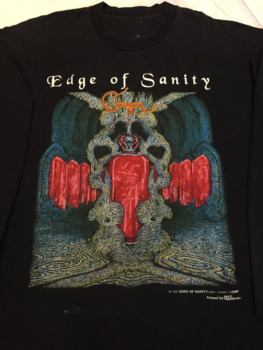 Edge Of Sanity, Edge of Sanity T Shirt Black All Size Gift Fan BT793 S