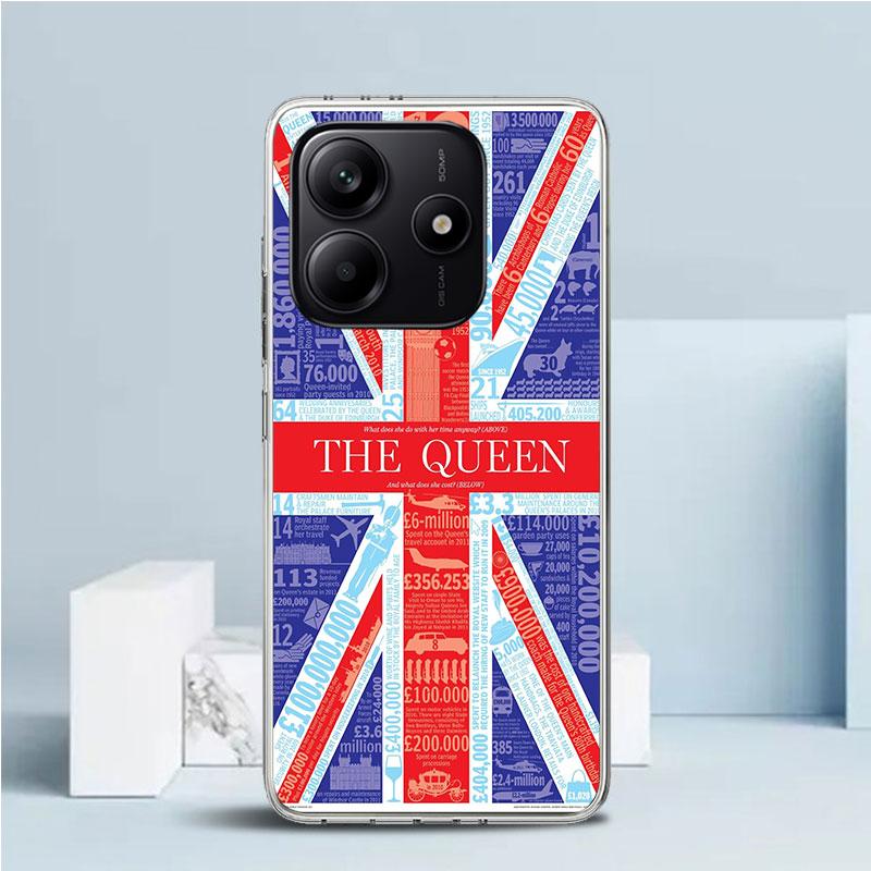 Union Jack England UK Flag Soft Cover for Xiaomi Redmi Note 15 14 13 12 Pro Plus Phone Case 14S 11S 11T 11E 10S 10 4G Pattern Sh