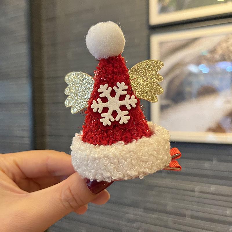 2025 Christmas Antler Hair Clip for Girls - Three-Dimensional Red Party Photo Prop