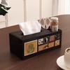 FAJIENUO Luxury Vintage Leather Tissue Box