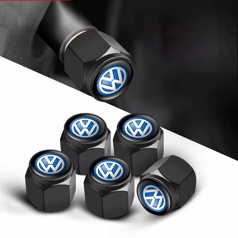 5Pcs Car Wheel Tire Valve Caps Tyre Stem Caps For Volkswagen VW Passat B5 B6 B7 Tiguan Magotan Jetta Touareg Golf Polo CC T5 GTI zg6