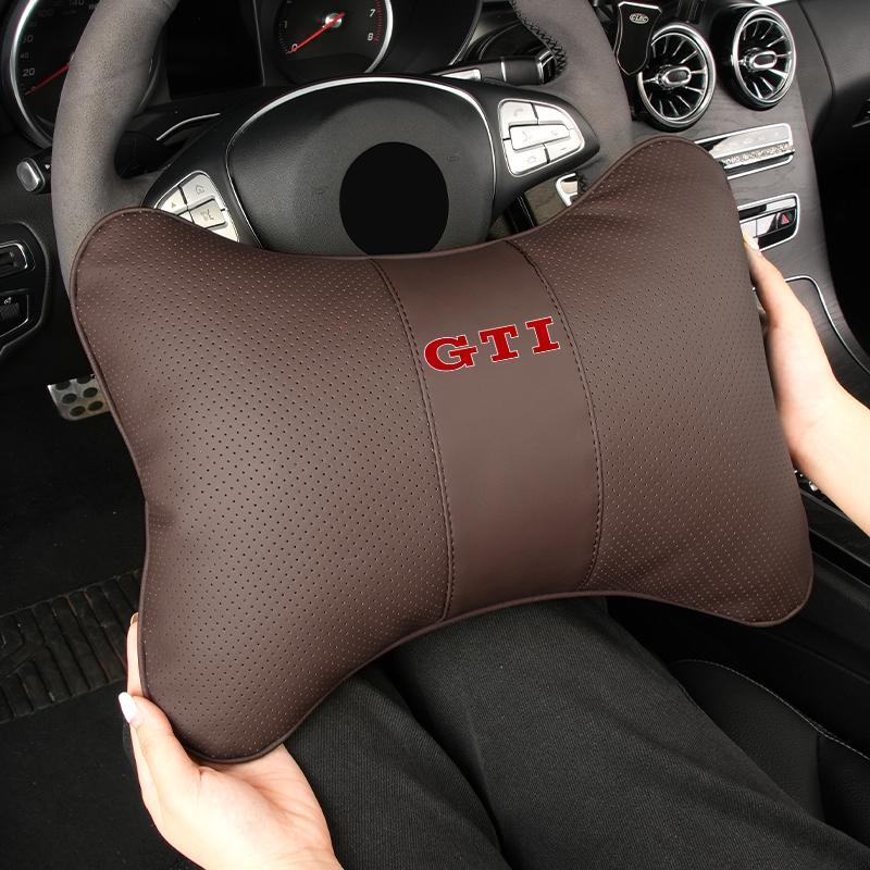 2026 Hot VOLKSWAGEN Car Seats Neck Pillow Breathable Headrest Auto Accessories For Volkswagen VW GTI Jetta Golf Beetle CC EOS MK zf5
