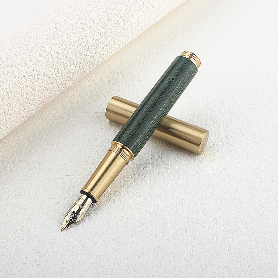 jinhao 82 mini Acrylic Smooth writing ink pens Wooden bronze office business signature school supplies students fountain pen