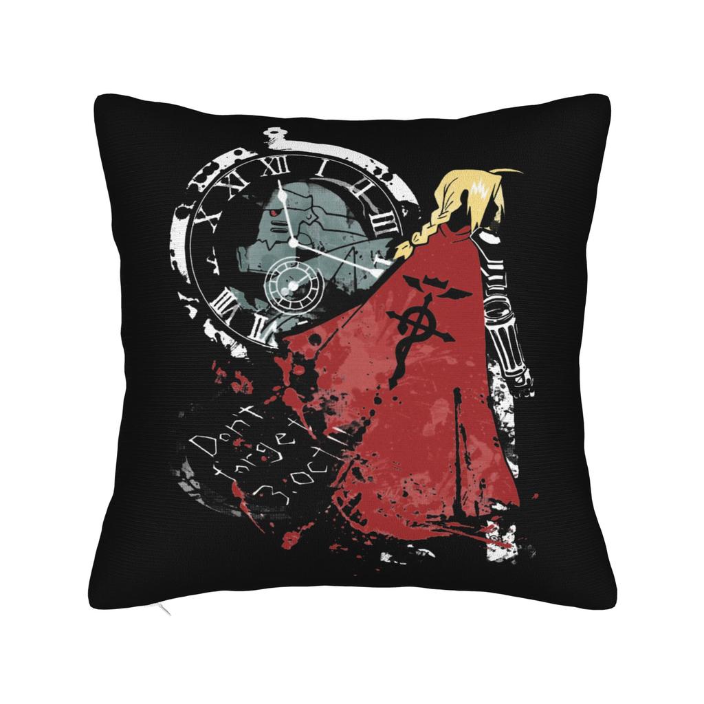 Fullmetal Alchemist Pillowcase Double-Sided Printing Cushion Cover Decorative Anime Pillow Case Cover Living Room 18''